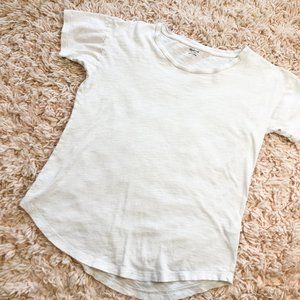 Madewell White Scoop-Neck Short Sleeve T-Shirt